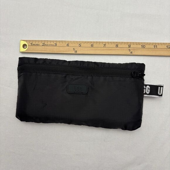 UGG Packable Tote Bag Black White Logo Print - Picture 8 of 9